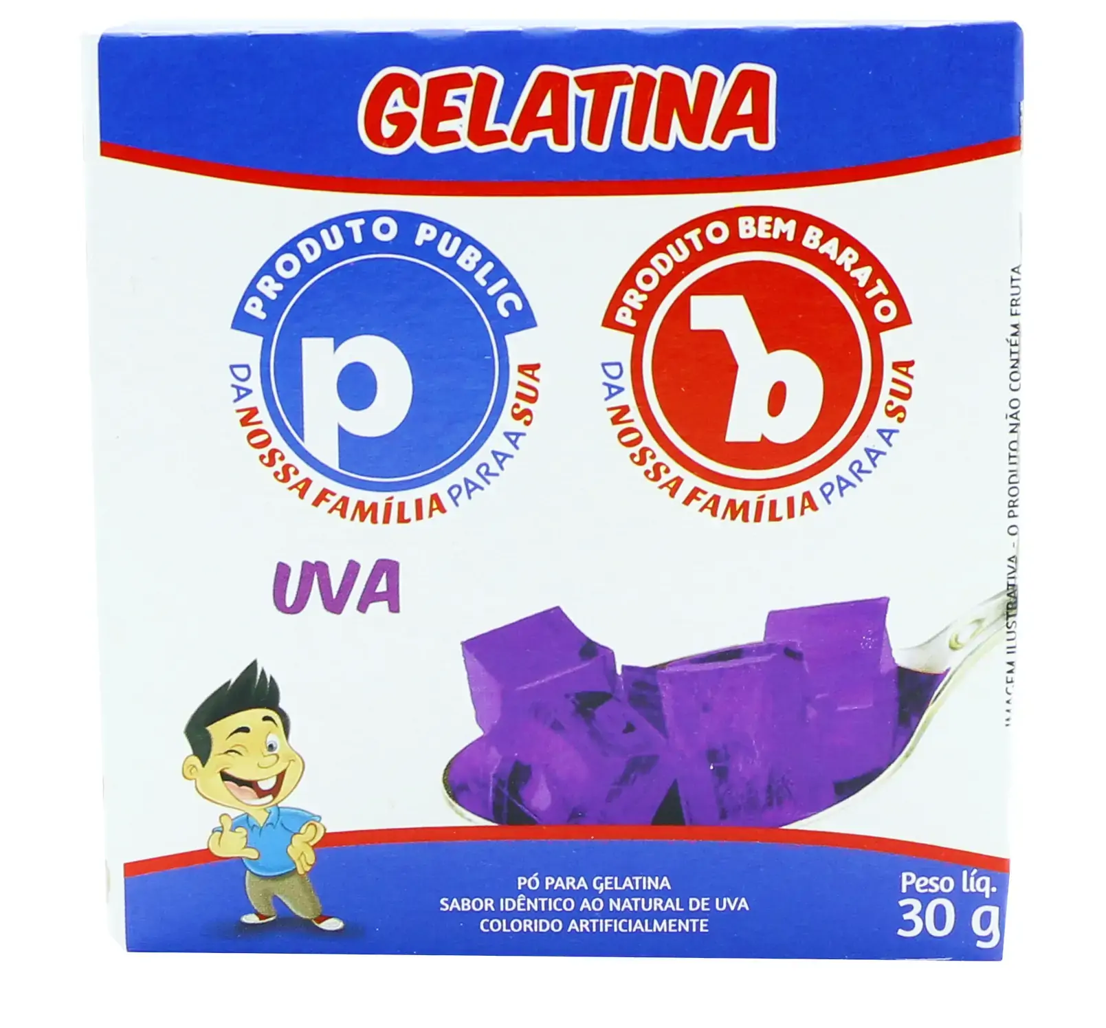 Gelatina Public 30g Uva