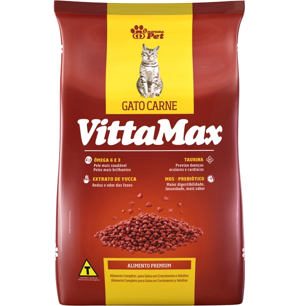 Ração Vittamax Gato Carne 1kg