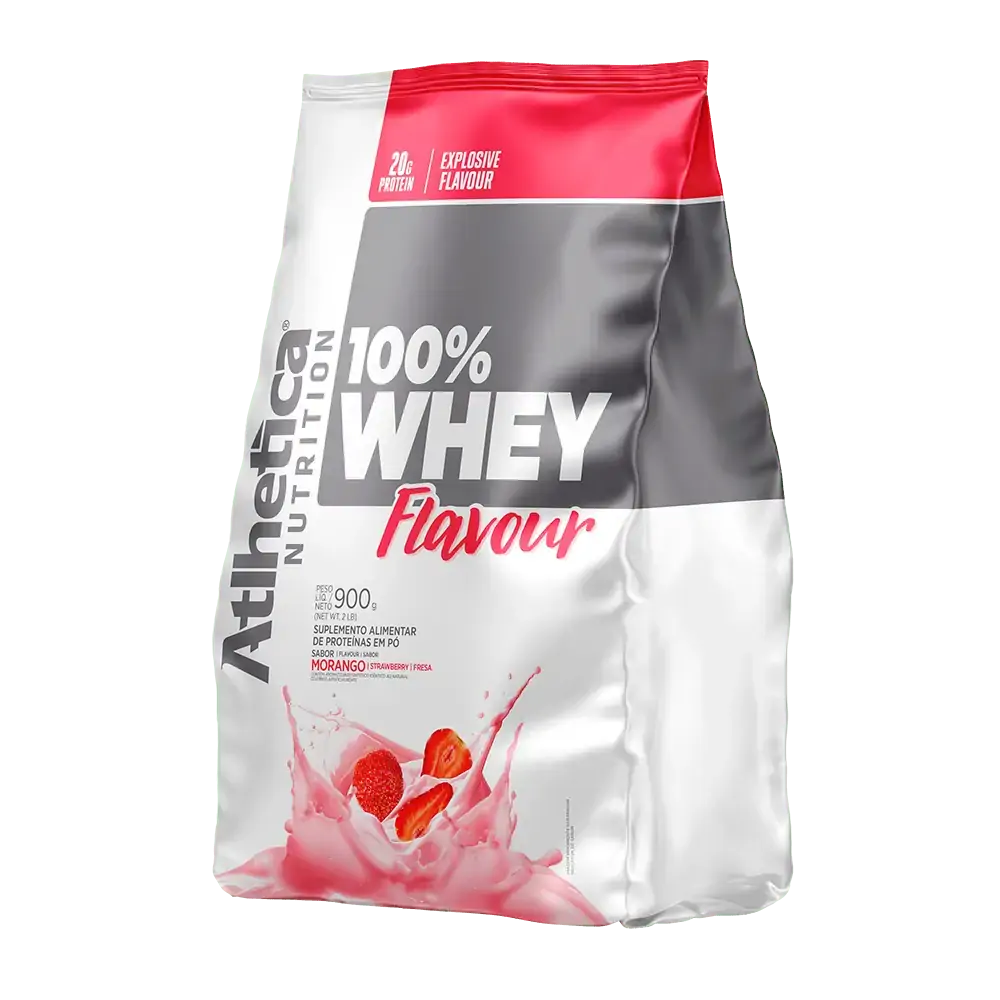 Whey 100 Flavour Atlhetica Nutriton 900g Morango