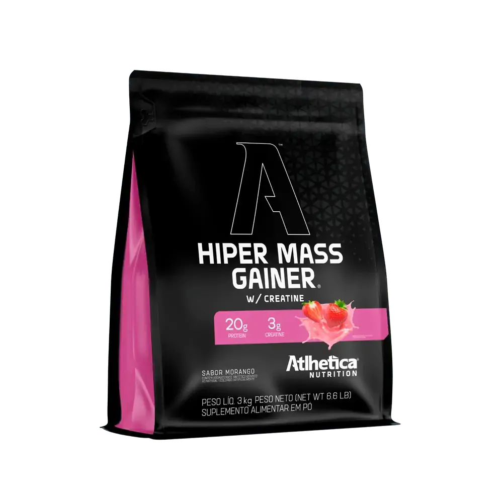 Hiper Mass Gainer W/ Creatine 3kg - Hiper Mass Gainer w/ Creatine Morango (3kg)
