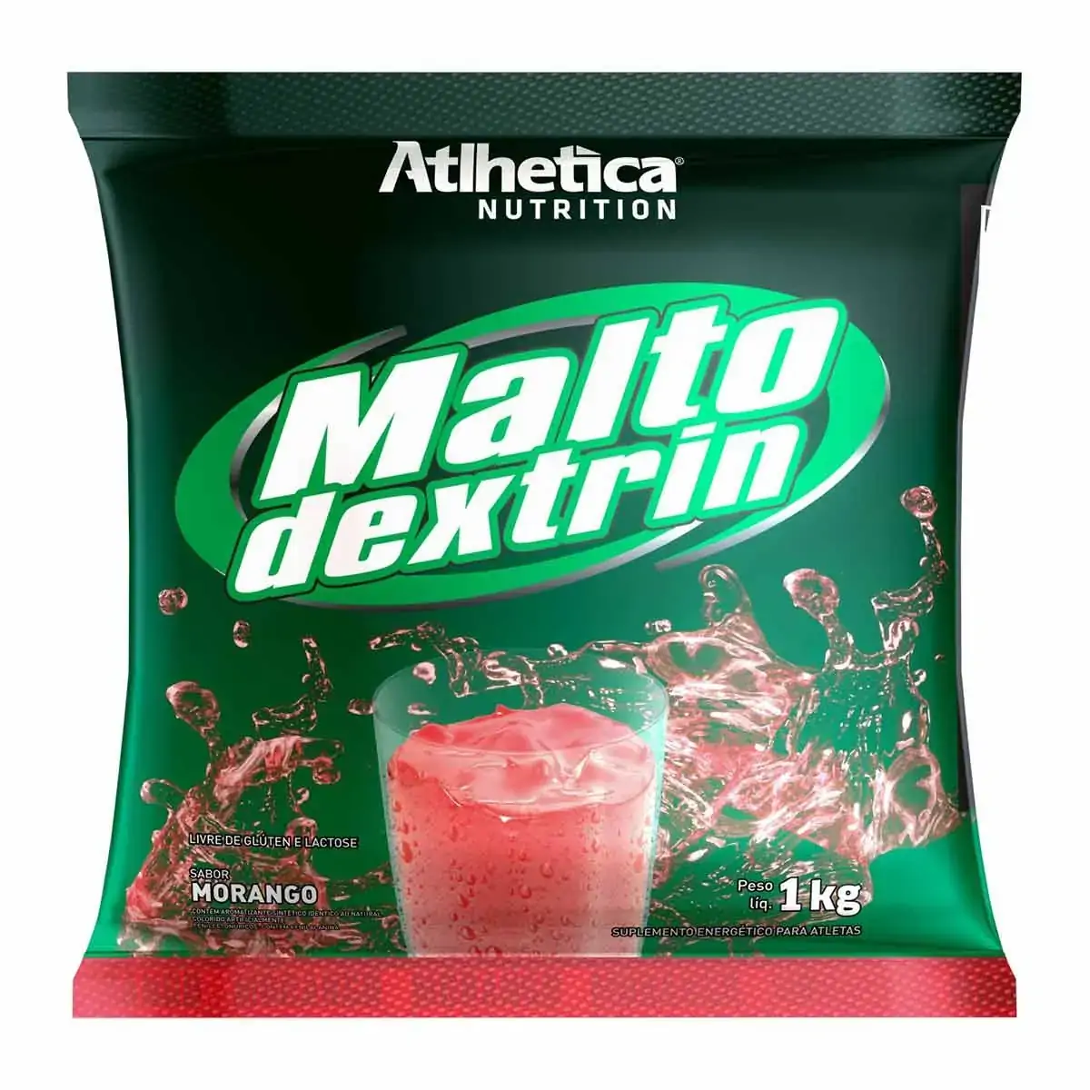 Maltodextrina 1kg - Atlhetica Sabor:Morango