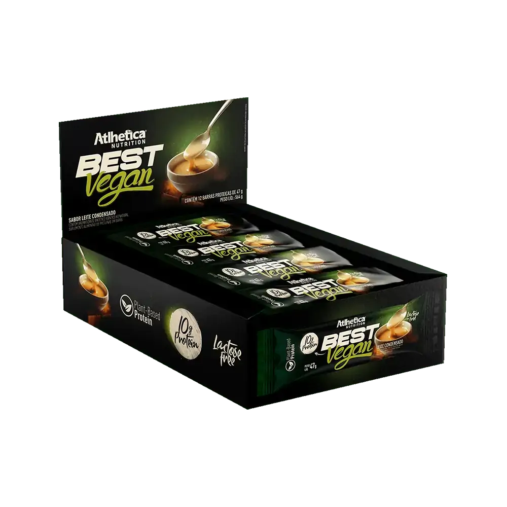 Best Vegan Bar Display Com 12 Un De 47 G Leite Condensado