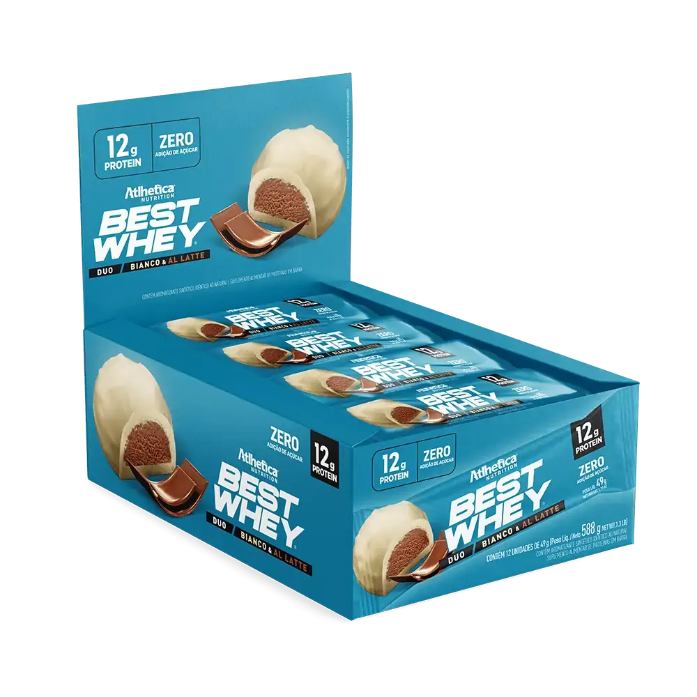 Proteina Em Barra Atlhetica Nutrition Best Whey 49g Zero Bianco Latte