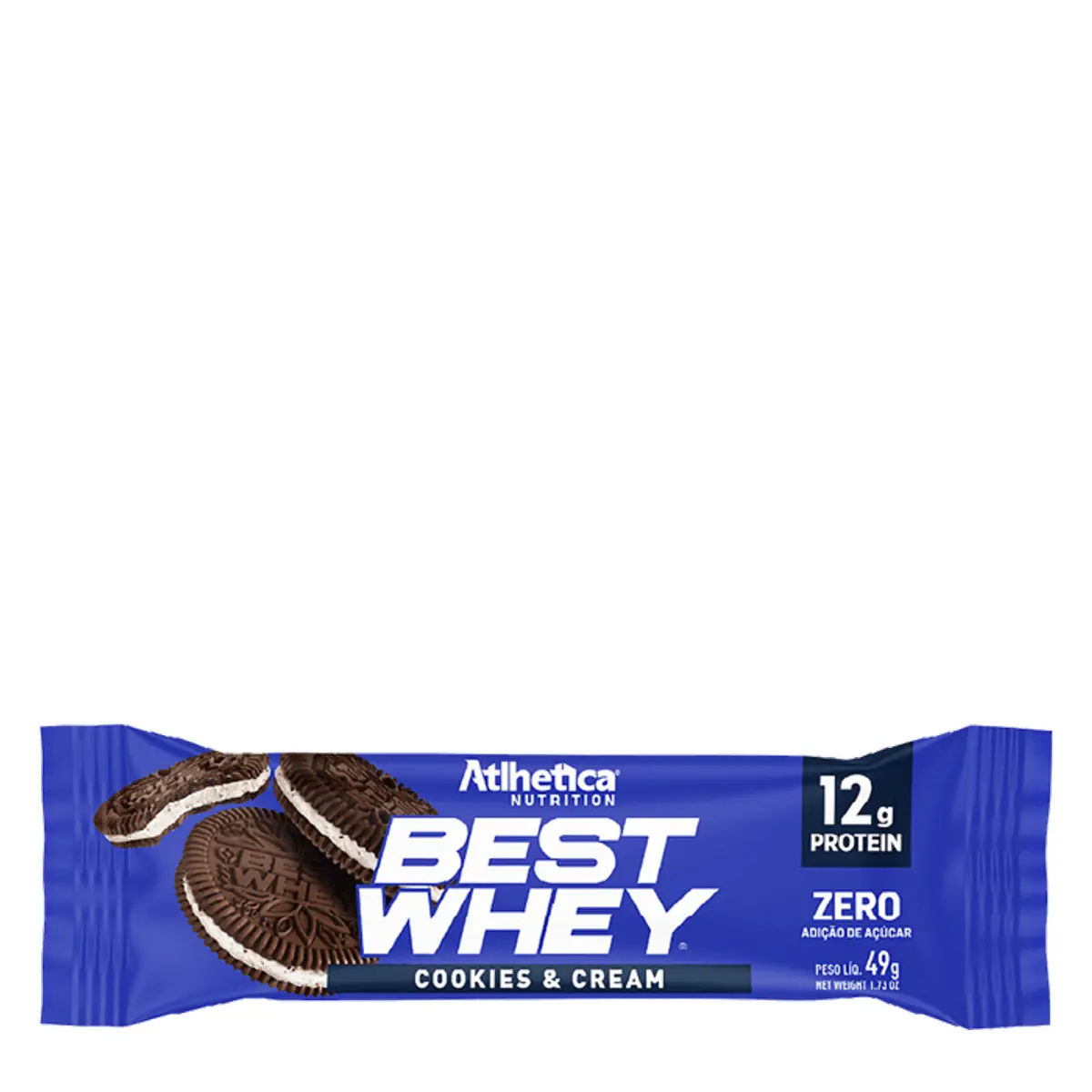 Barra de Proteína Atlhetica Nutrition Best Cookies & Cream 52g