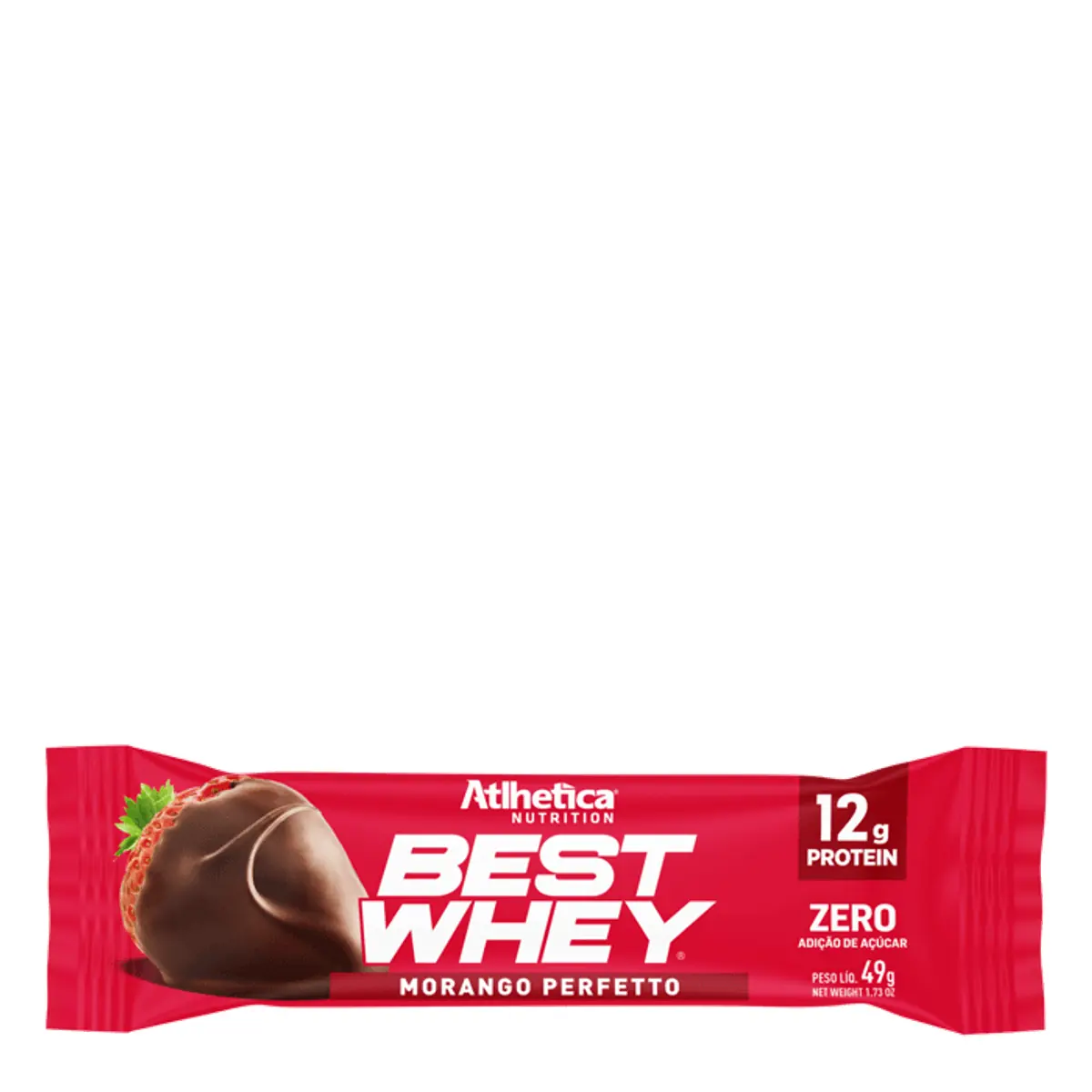 Barra de Proteína Atlhetica Nutrition Best Morango Perfetto 52g