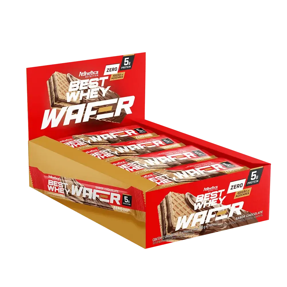 Best Whey Wafer Chocolate Display com 12 Unid. de 28g