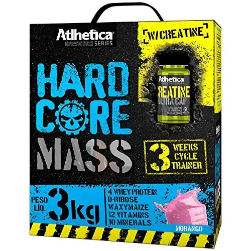 Hardcore Mass 3kg Morang 60cps Creatine Atlhetica