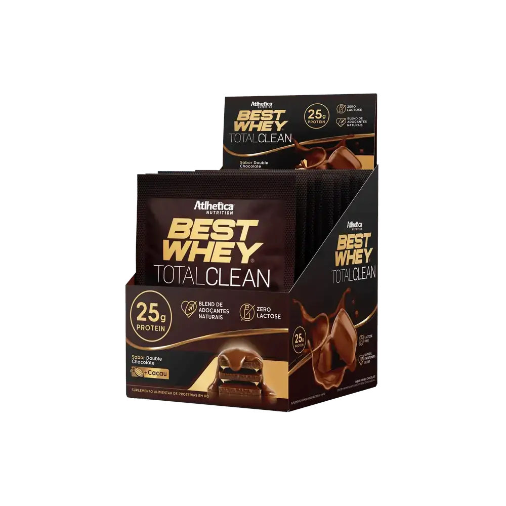 Best Whey Total Clean Display C/ 15 Sachets De 36g Chocolate