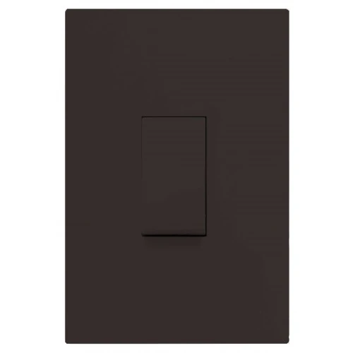 Cj Interruptor Simples Vertical - Recta Chocolate Satin Fosco - Brs11921-0ch