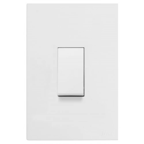 Cj Interruptor Paralelo Vertical 4x2 - Recta Branco Satin Fosco - Brs11926-1br