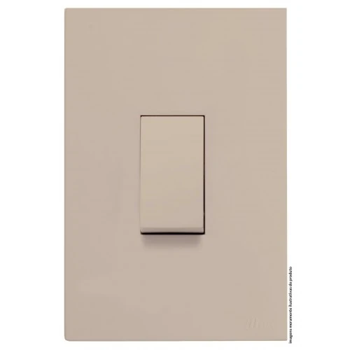 Cj Pulsador De Campainha 4x2 - Recta Areia Satin Fosco -  Brs11969-5are