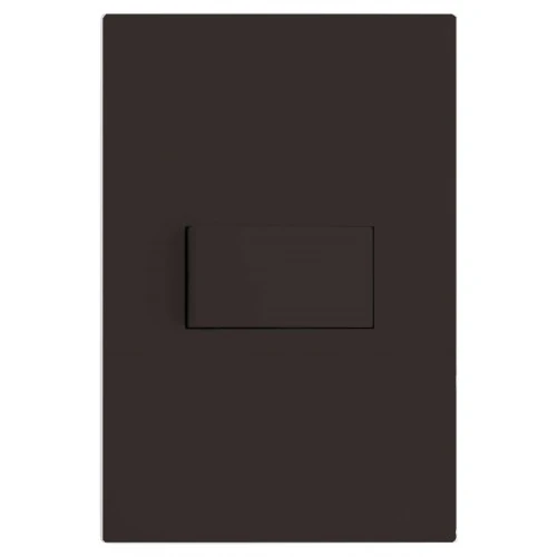 Cj Interruptor Simples Horizontal - Recta Chocolate Satin Fosco - Brs11984-9ch