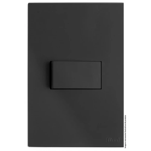 Cj Interruptor Paralelo Horizontal 4x2 - Recta Grafite Satin Fosco - Brs11990-3gf