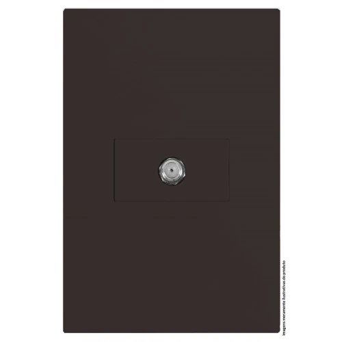 Cj Coaxial (antena) Hor. 4x2 - Recta Chocolate Satin Fosco