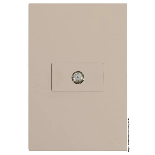 Cj Coaxial (antena ) Horizontal 4x2 - Recta Areia Satin Fosco - Brs12320-1are