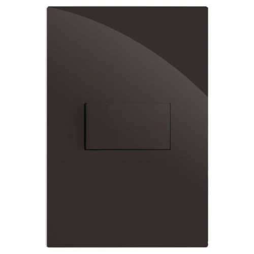 Cj Interruptor Simples Horizontal - Recta Chocolate Gloss Brg10944-4ch