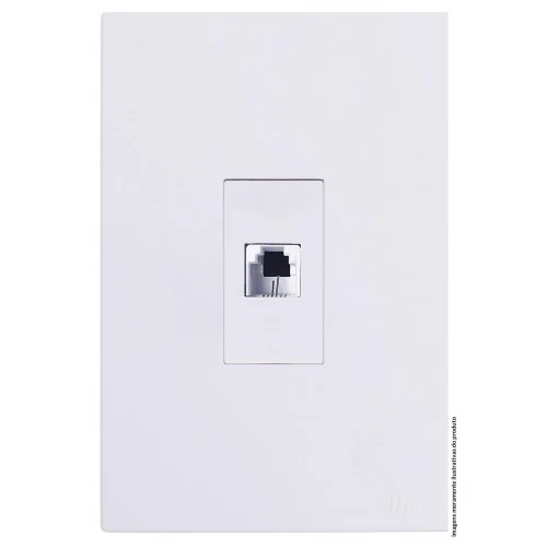 Cj Rj 11 Telefone 4x2 Vertical - Recta Branco Gloss - Brg 11432-4br
