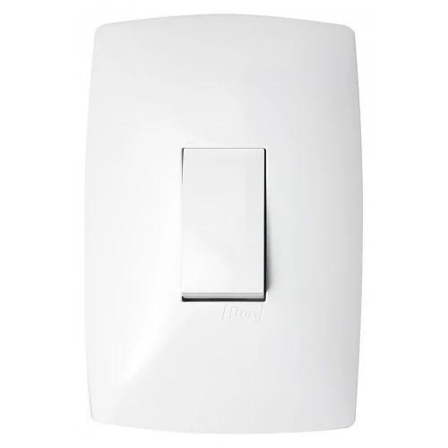 Cj Interruptor Pulsador Campainha Vertical 4x2 Blux Home Branca 4x2 Bh10443-4br