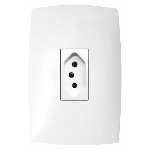 Cj Tomada 10a Vertical 4x2 - Blux Home Branco - Bh10446-9br