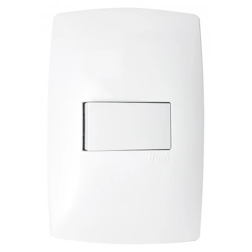 Cj Interruptor Simples Horizontal 4x2 - Blux Home Branco - Bh10425-6br
