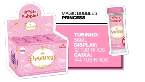 Bolha Sabao Magic Bubbles Girl Princess