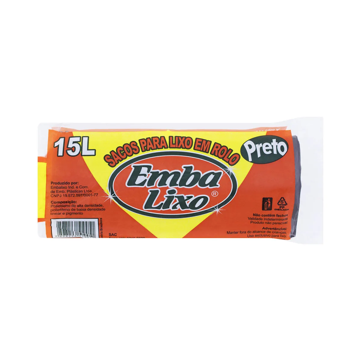 Saco Para Lixo Tipo A 15l Embalixo 100 Unidades