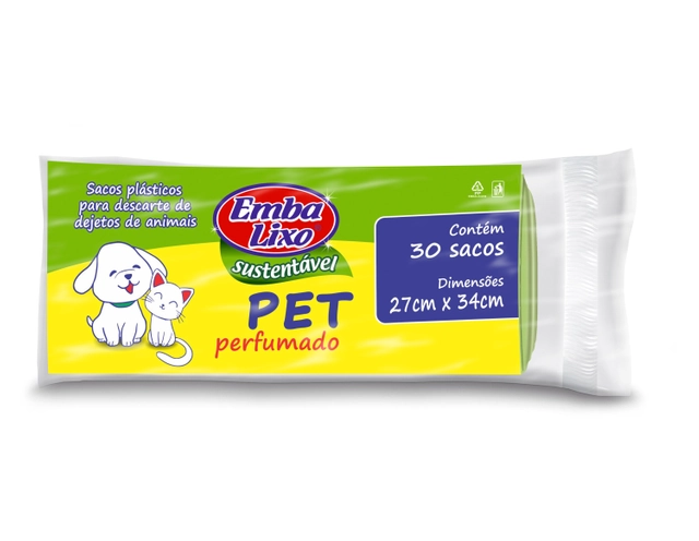 Saco Lixo Embalixo para Pet com 30 Unidades