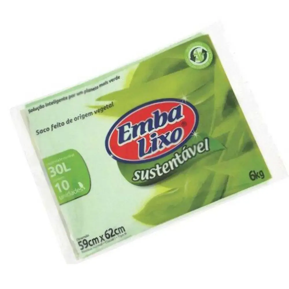 Saco Lixo Embalixo Verde 10unidade