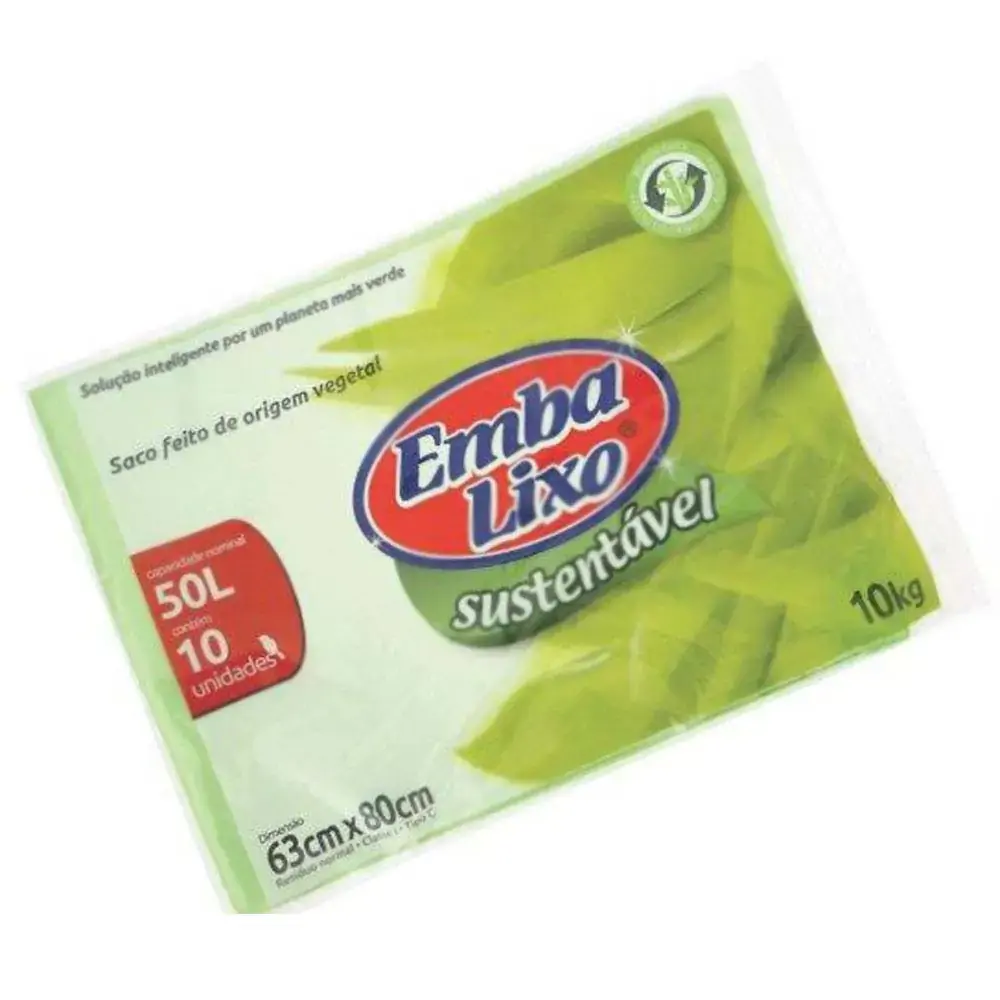 Saco Lixo Embalixo Verde 10unidade