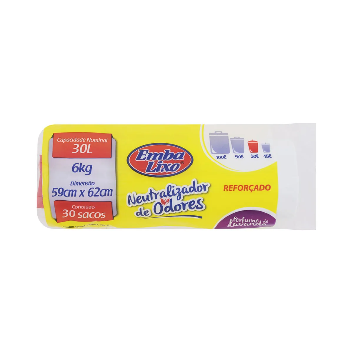 Saco Lixo Embalixo 30 Litros Neutra Odor com 30 Unidades