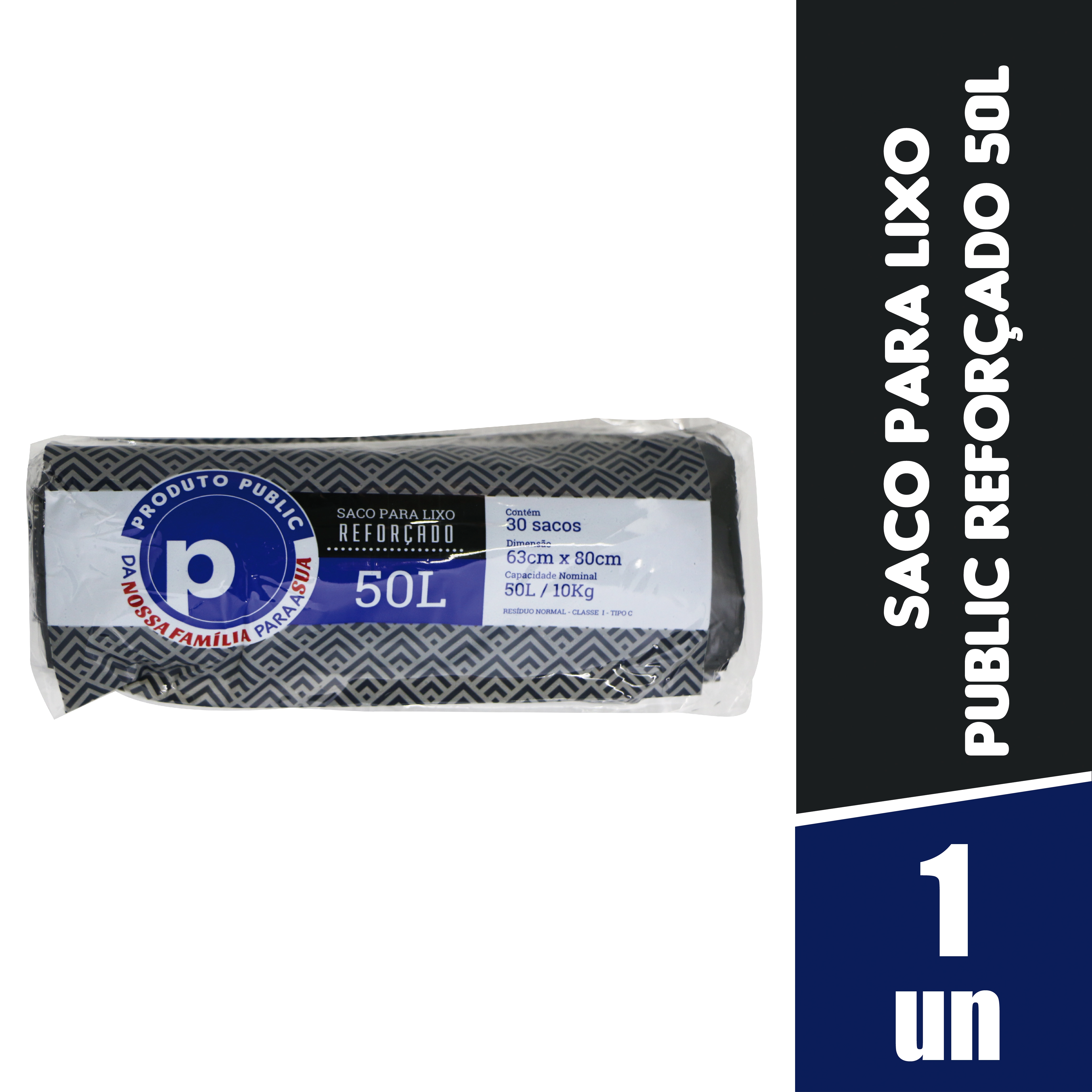 Saco Para Lixo Public Wecycle Preto 50l