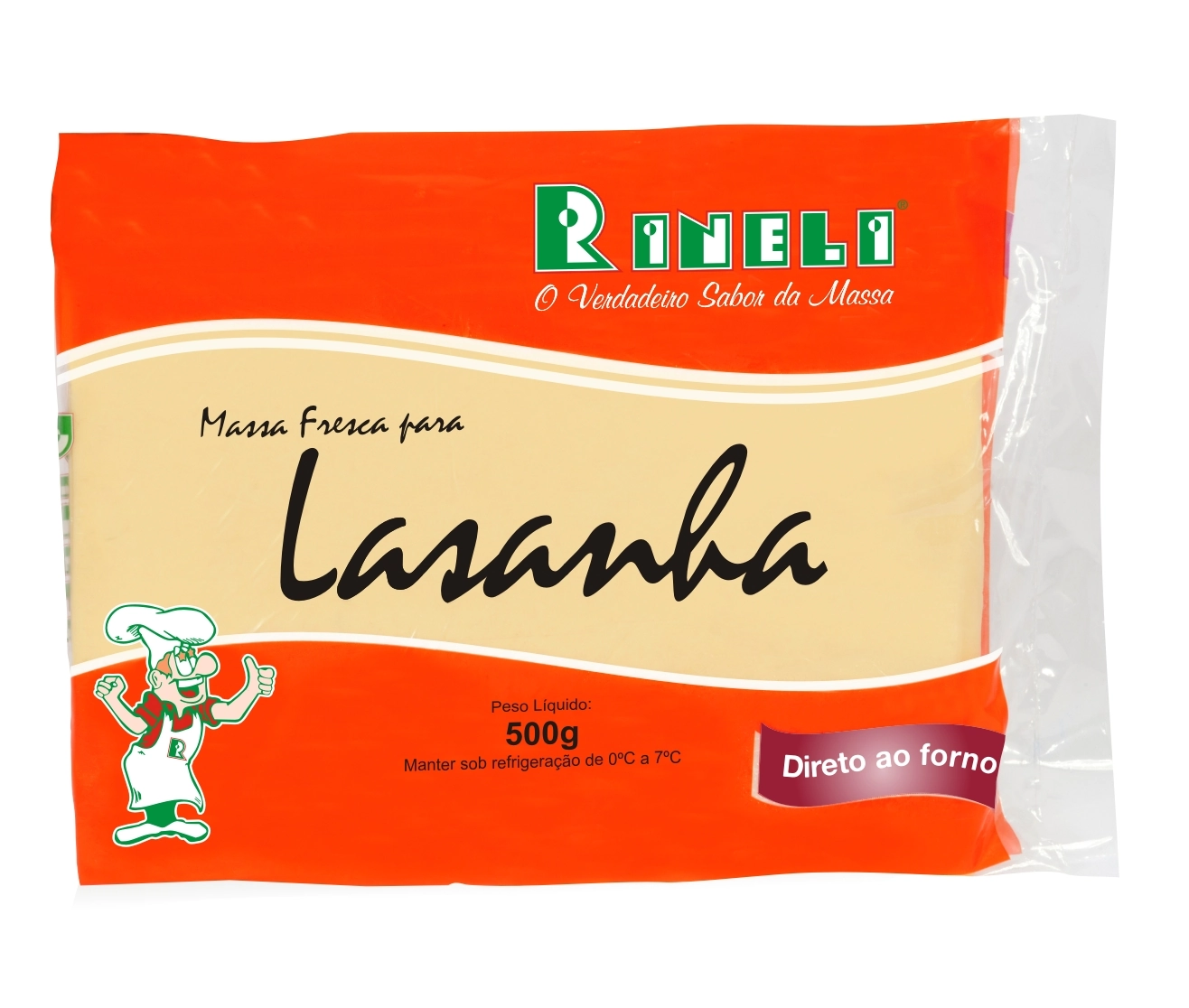 Massa Para Lasanha 500g Rineli