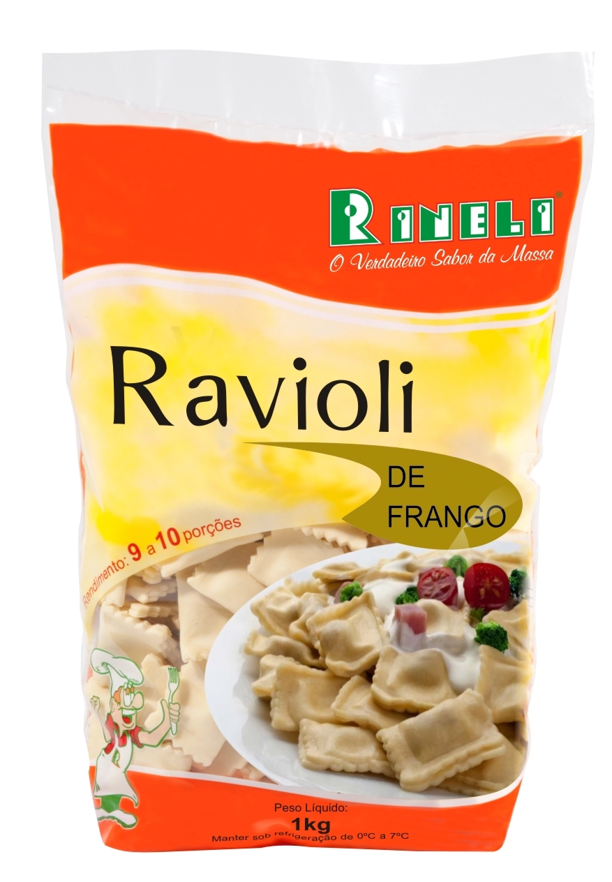 Ravioli De Frango 1kg Rineli