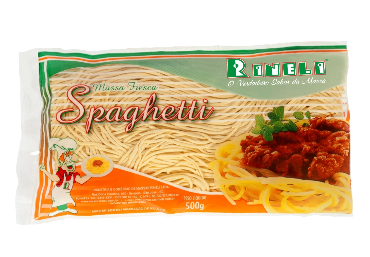 Massa Fresca Spaghetti Com Ovos 500g Rineli