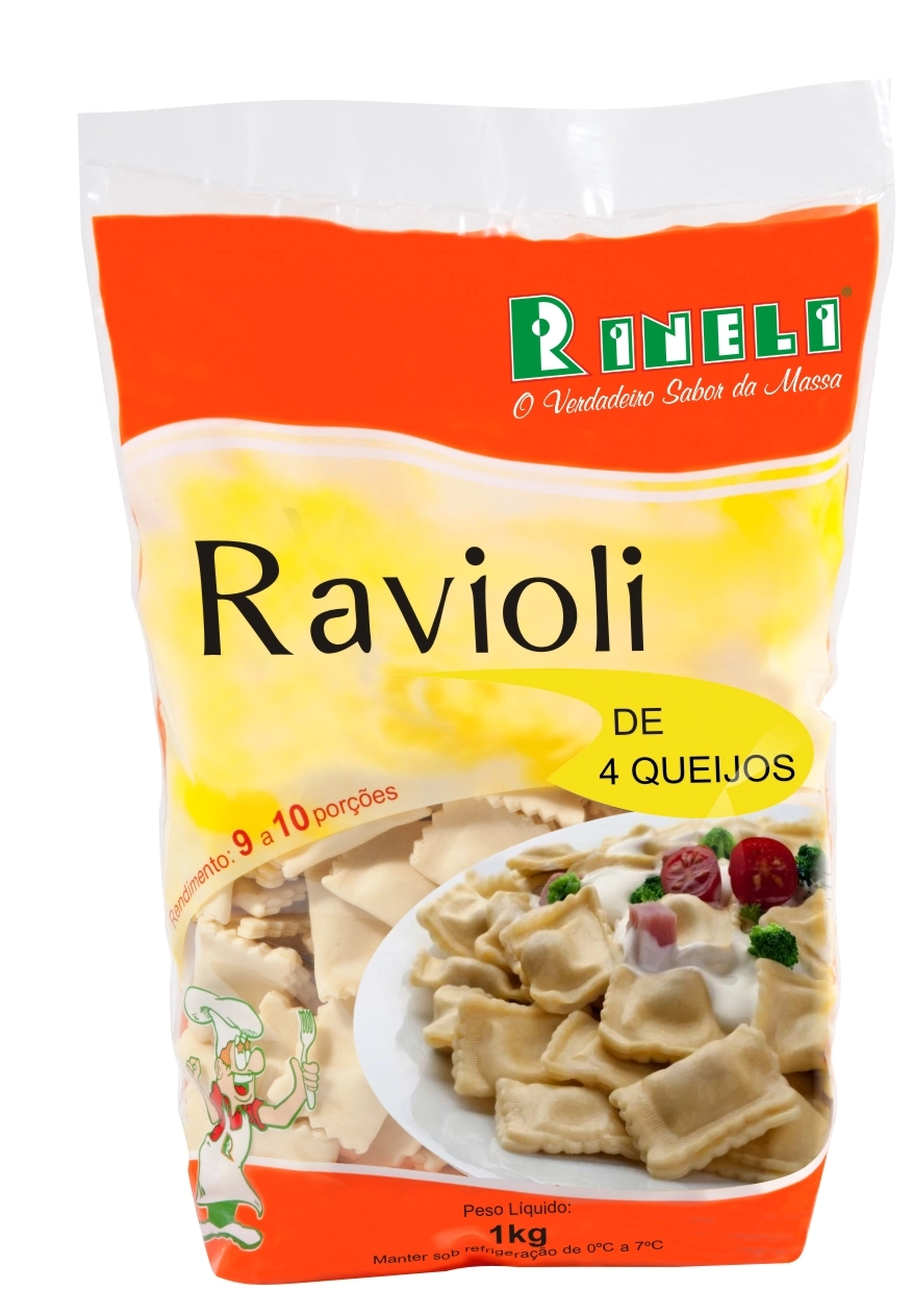 Ravioli De 4 Queijos 1kg Rineli