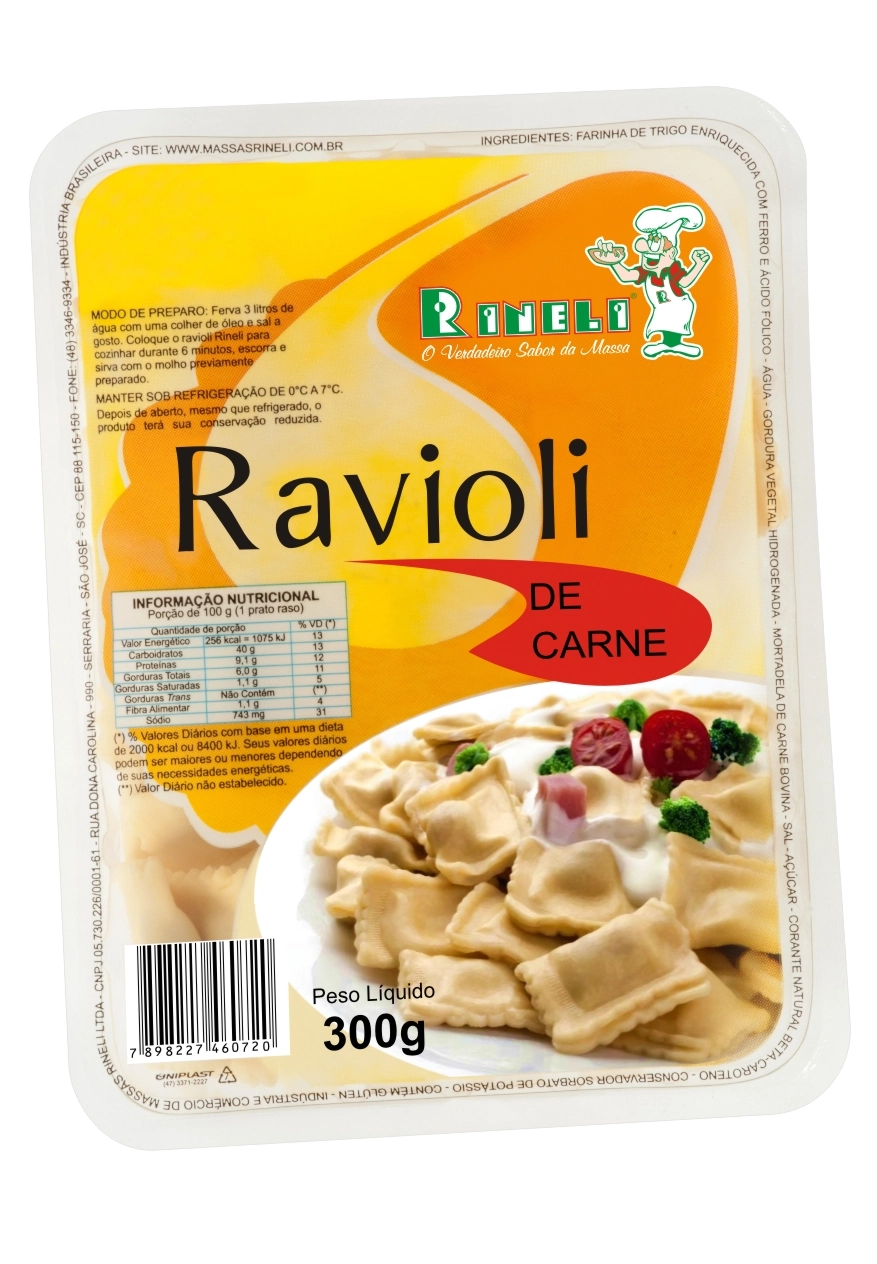 Ravioli De Carne 300g Rineli
