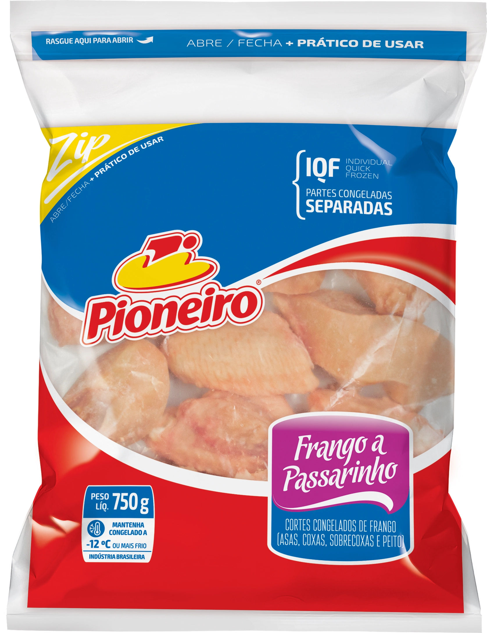 Frango a Passarinho Congelado IQF PIONEIRO 750g