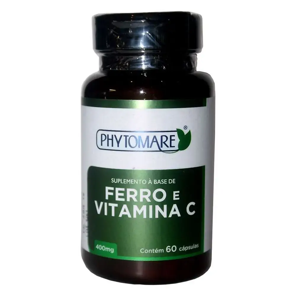 Ferro E Vitamina C Phytomare 60cps 400mg Fitorio