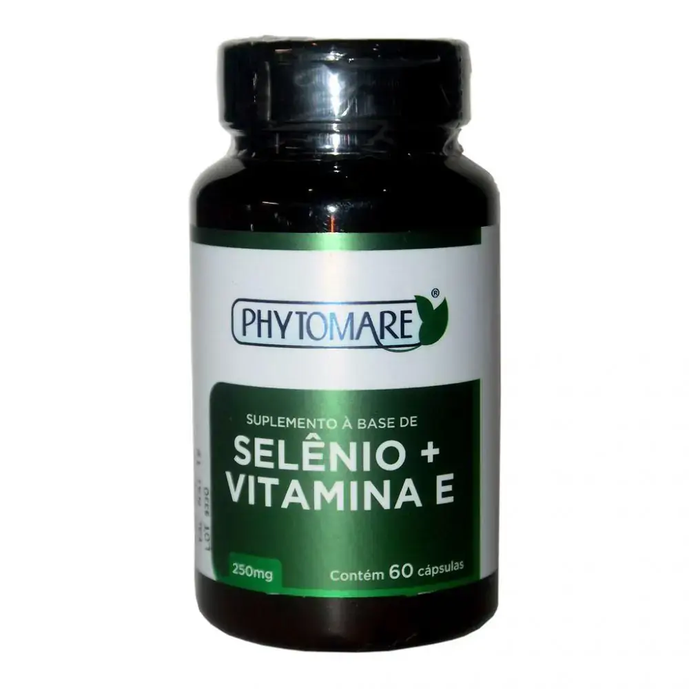 Selenio Com Vitamina E 250mg 60caps Phytomare