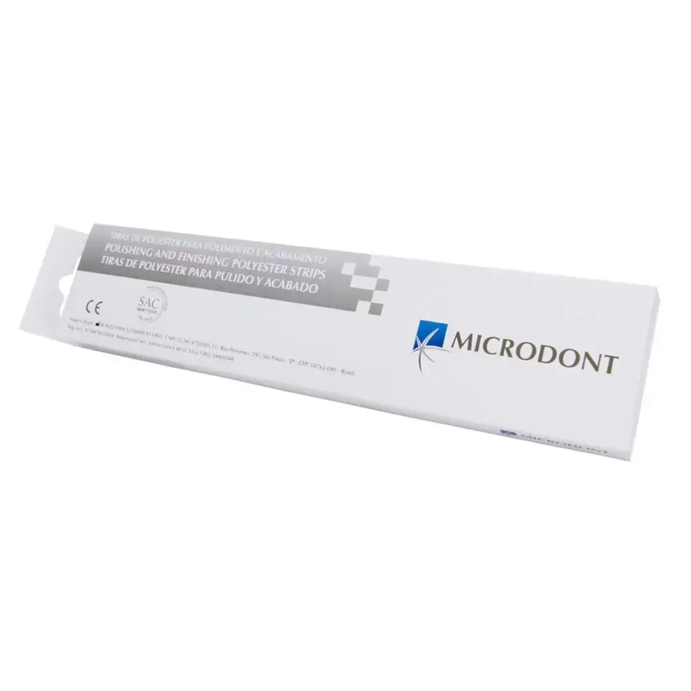 Tira De Lixa De Poliéster 4mm com 150 - Microdont - Tira De Lixa De Poliéster 4mm com 150 Ref.10.302