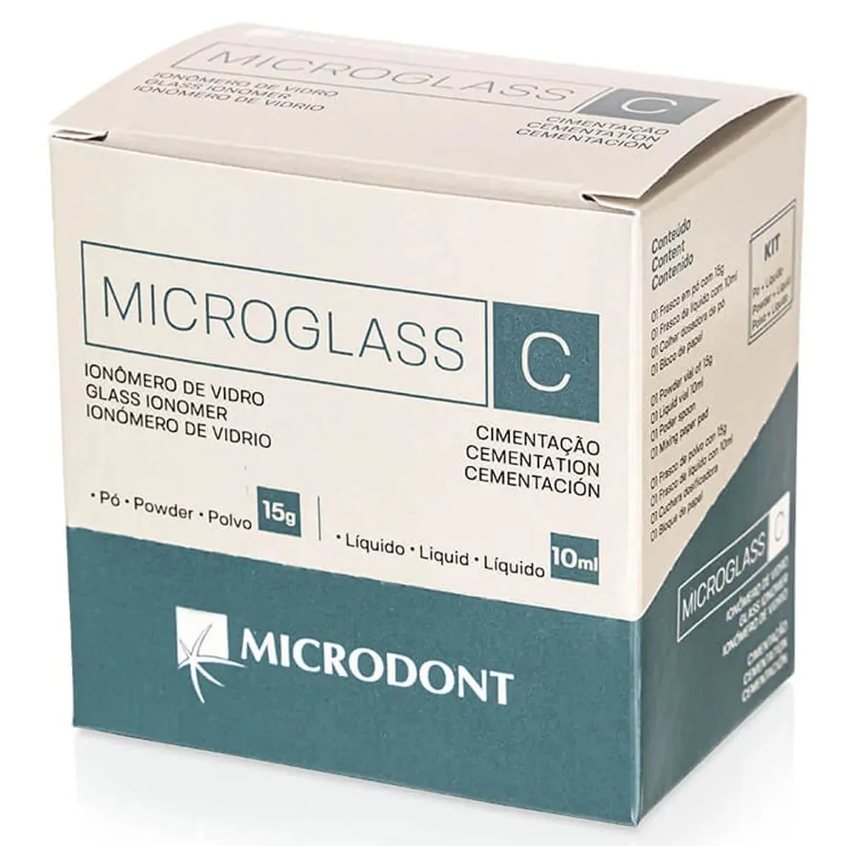 Ionômero de Vidro Restaurador Microglass C - Microdont - Ionômero de Vidro Restaurador Microglass C