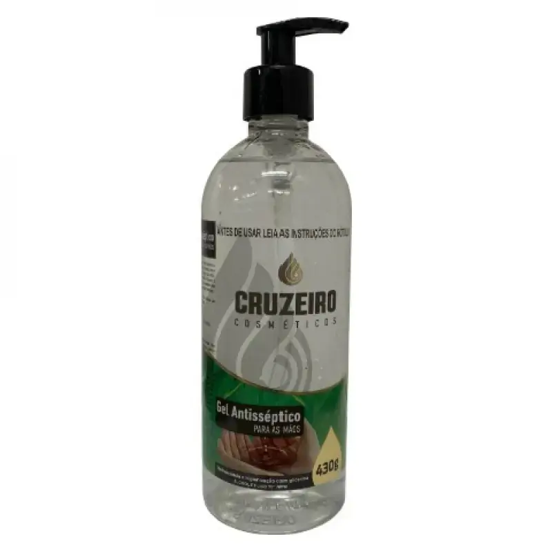 Alcool Gel Cruzeiro Antisept.c/ Valvula 430g