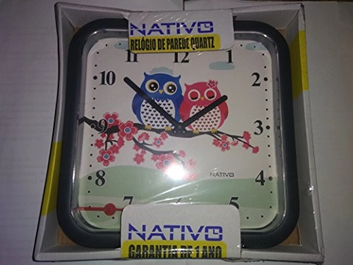 Relogio Parede Coruja Quad