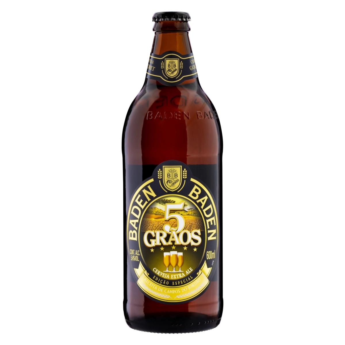 Cerveja Ale 5 Grãos Baden Baden Garrafa 600ml