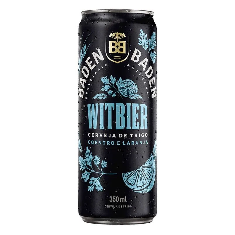Cerveja Witbier Coentro E Laranja Baden Baden Lata 350ml