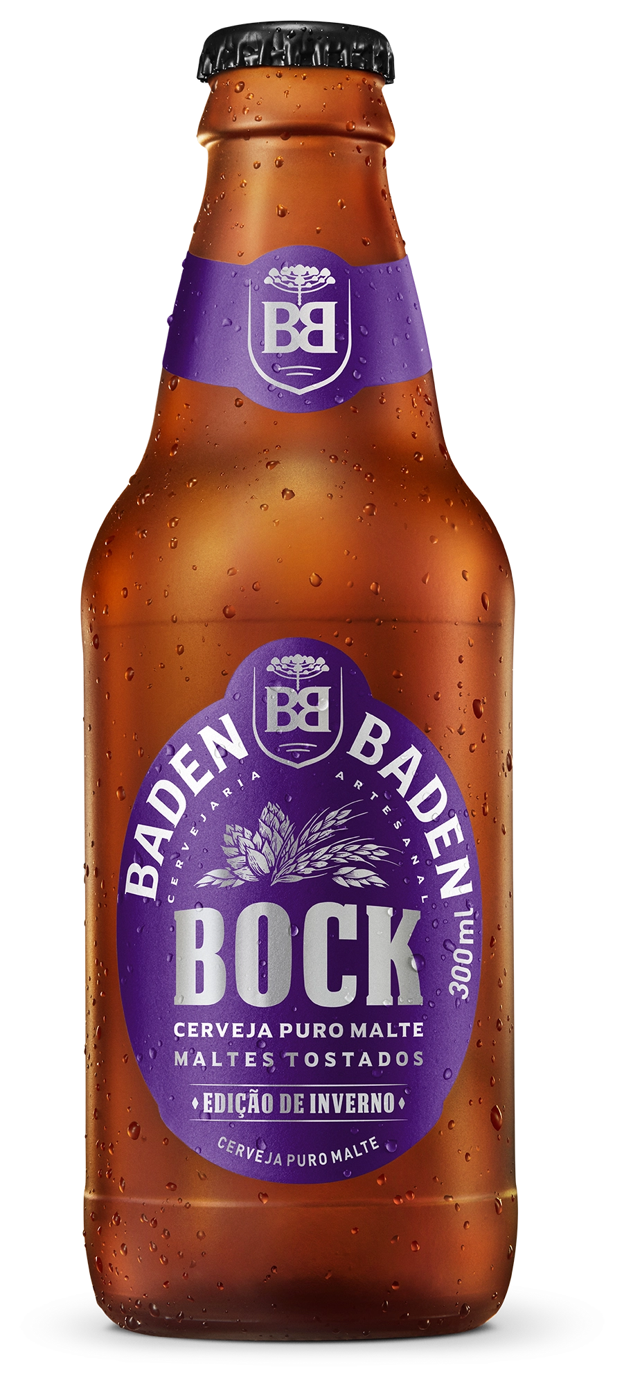 Cerveja Bock Puro Malte Baden Baden Garrafa 300ml Edição de Inverno