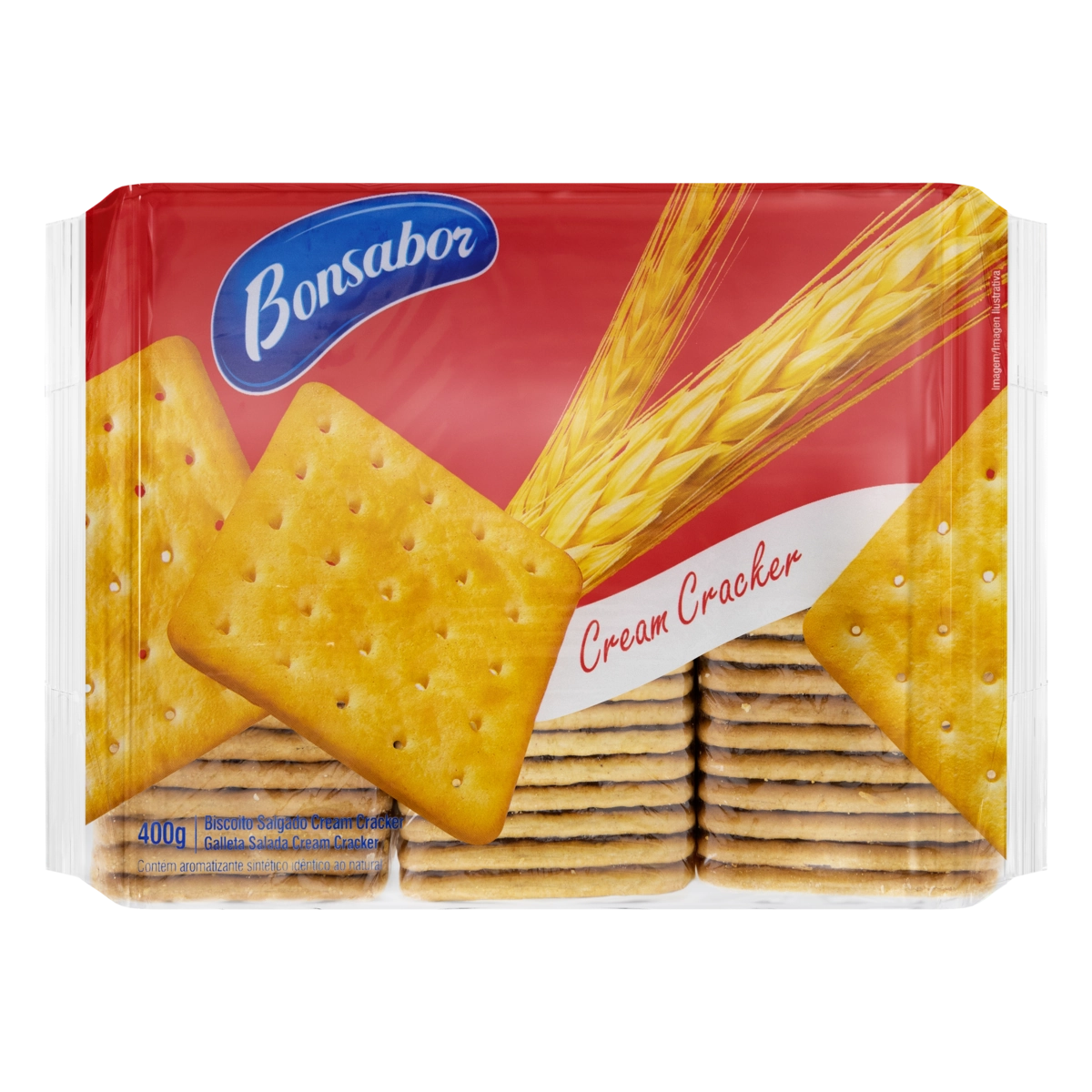 Biscoito Cream Cracker Bonsabor Pacote 400g