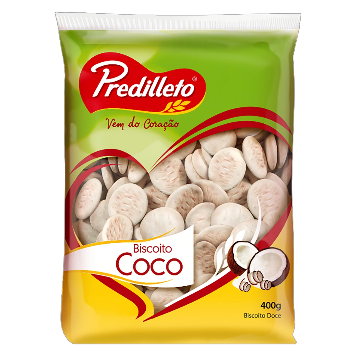 Biscoito Coco Predilleto Pacote 400g