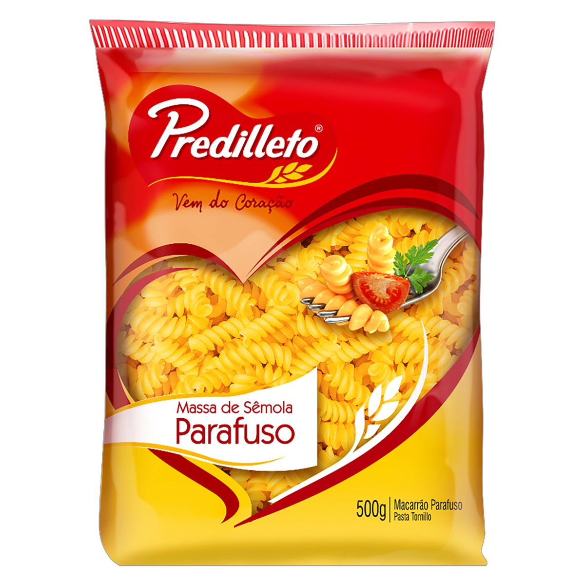 Macarrão Comum Parafuso Predilleto Pacote 500g
