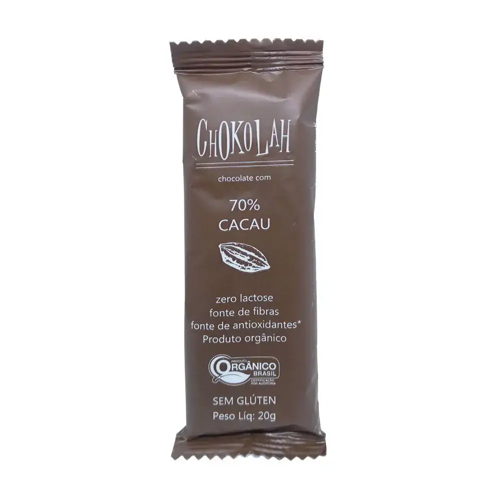 Chocolah Nibs Cacau 70 Org 20g Chocolah